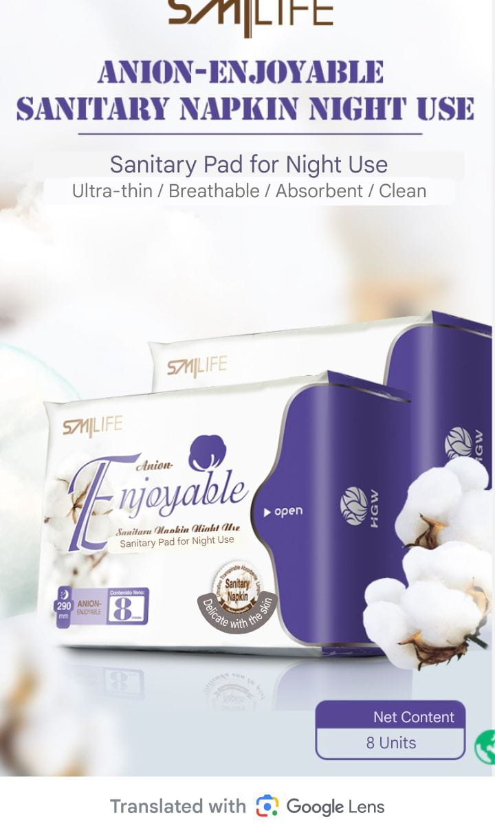 SMILIFE Sanitary Napkin Night Use (Anio-Enjoyable)
